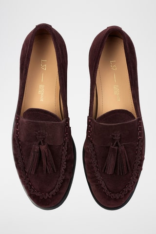 Mocassins de nobuck Hmcl - Bordô