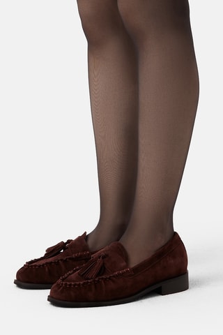 Mocassins de nobuck Hmcl - Bordô