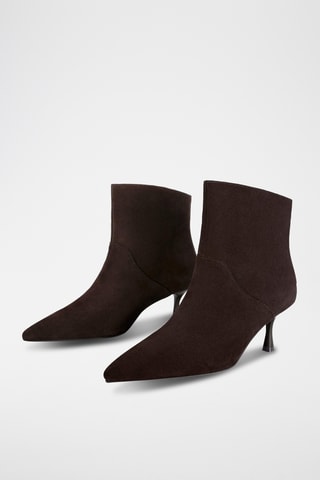 Nubuck Enkellaarzen Suplum - Donkerbruin