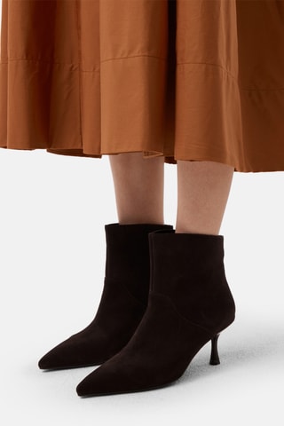 Nubuck Enkellaarzen Suplum - Donkerbruin