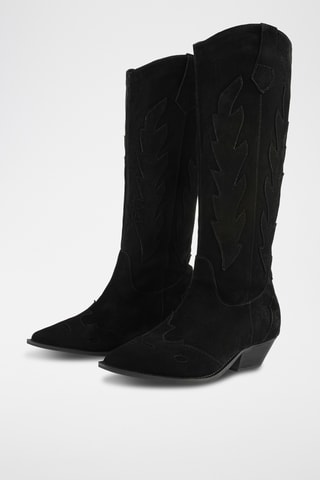 Nubuck Laarzen R66 - Zwart