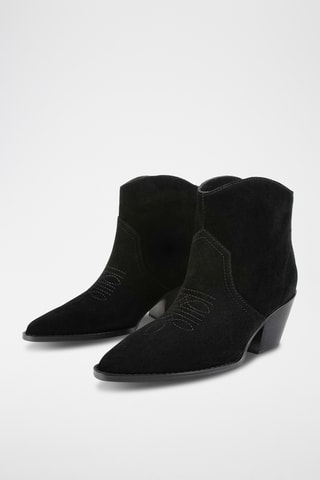 Nubuck Enkellaarzen Itsnts - Zwart