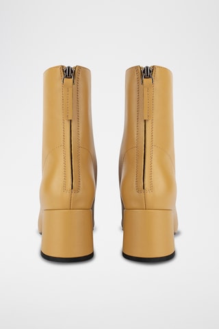 Leren Enkellaarzen Alptb - Camel