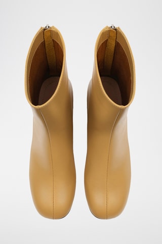 Leren Enkellaarzen Alptb - Camel