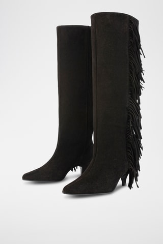 Botas de nobuck Sil - Preto
