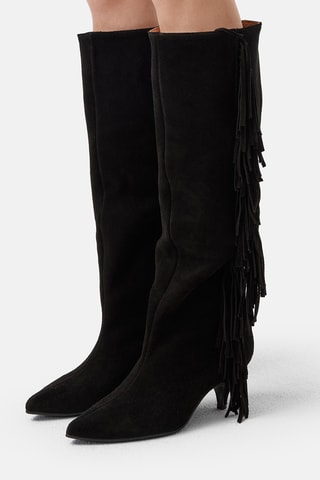 Botas de nobuck Sil - Preto