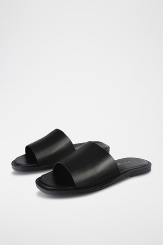 Leren Muiltjes Sansun - Zwart