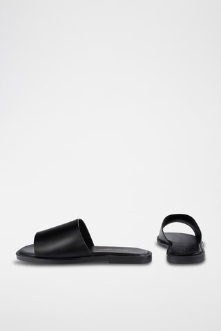 Leren Muiltjes Sansun - Zwart