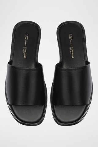 Leren Muiltjes Sansun - Zwart