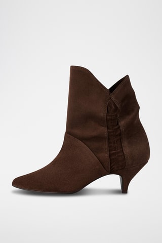 Nubuck Enkellaarzen Mmly - Bruin