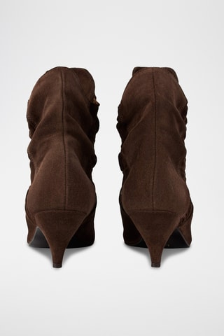 Nubuck Enkellaarzen Mmly - Bruin