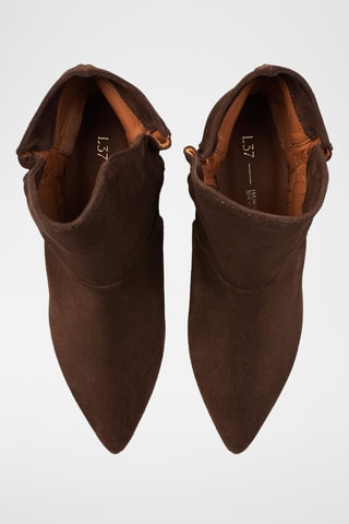 Nubuck Enkellaarzen Mmly - Bruin