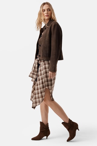 Nubuck Enkellaarzen Mmly - Bruin