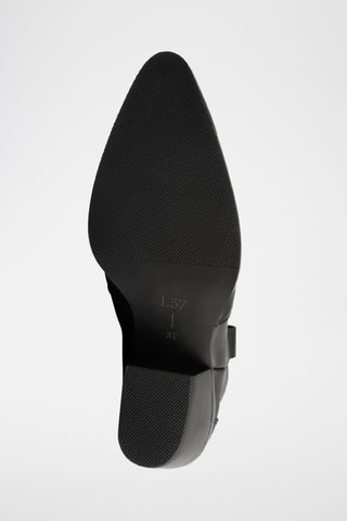 Leren Enkellaarzen Mans - Zwart