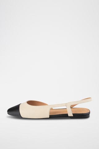 Leren Ballerina's Aso - Nude