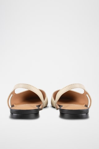 Leren Ballerina's Aso - Nude