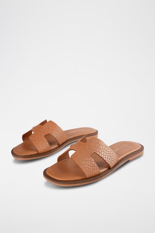 Leren Muiltjes Mtto - Bruin