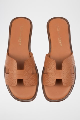 Leren Muiltjes Mtto - Bruin