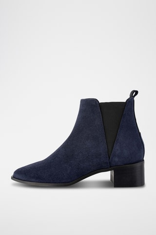 Nubuck Chelsea Boots Nrs - Marineblauw