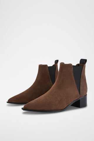 Nubuck Enkellaarzen Nrs - Bruin