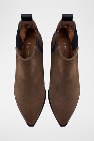 Nubuck Enkellaarzen Nrs - Bruin