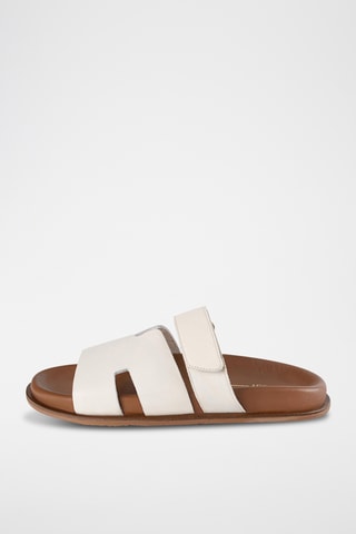 Leren Muiltjes Sunkiss - Wit