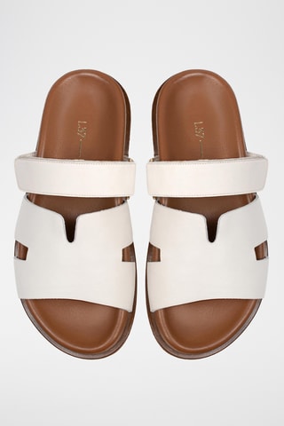 Leren Muiltjes Sunkiss - Wit