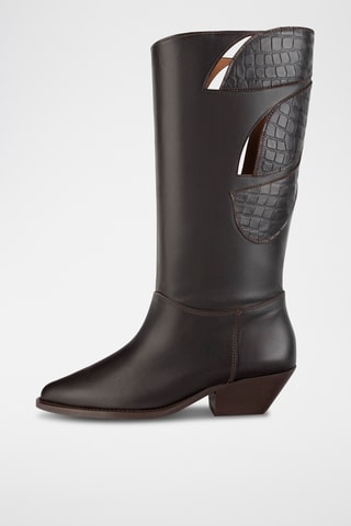 Botas em couro Eou - Castanho