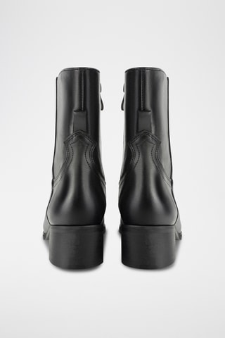 Leren Enkellaarzen Gws - Zwart