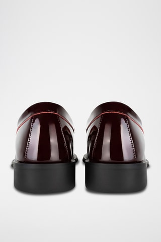 Mocassins em couro envernizado Tmie - Bordô