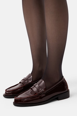 Mocassins em couro envernizado Tmie - Bordô