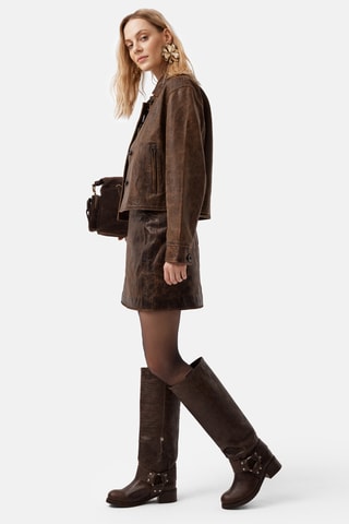 Botas em couro Bgang - Castanho