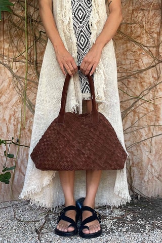 Leren Shopper Ldv - Bruin