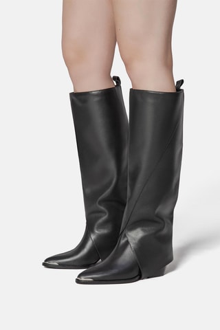 Botas em couro Tmir - Preto