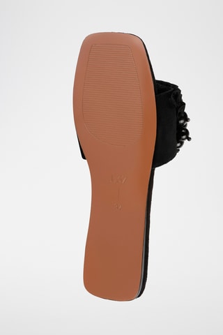 Mules em couro Wberry - Preto