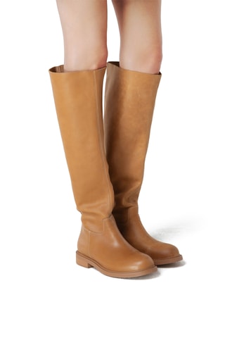 Leren Laarzen Mjm - Camel