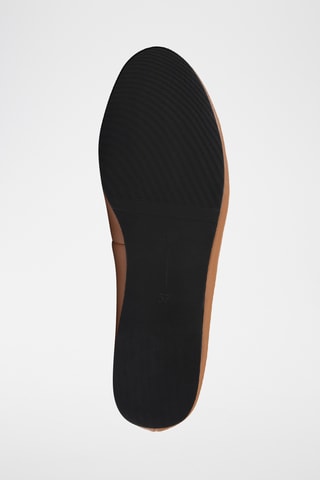 Leren Ballerina's Bco - Camel