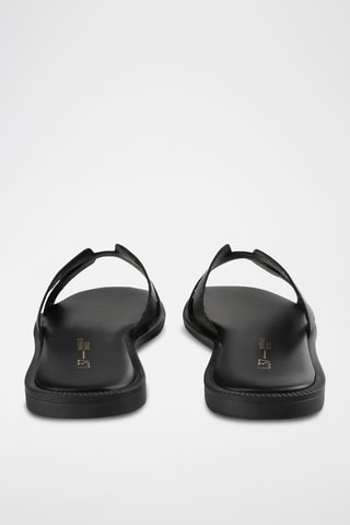 Leren Muiltjes Mtto - Zwart