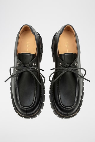 Derbies de salto em couro Myos - Preto