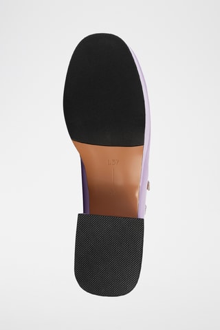 Lakleren Mary Janes met Hak Overn - Paars
