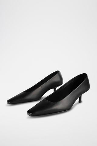 Leren Pumps Twistep - Zwart