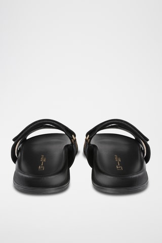 Leren Muiltjes Nmp - Zwart en bruin