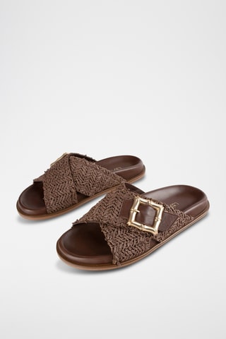 Leren Muiltjes Twispar - Bruin