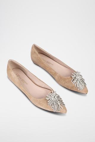 Nubuck Ballerina's Lis - Nude