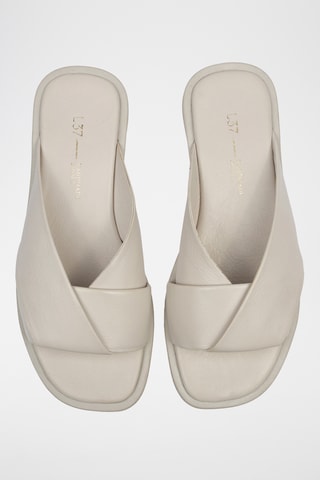 Leren Muiltjes Vic - Beige