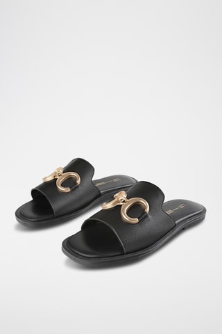 Mules em couro Eoae - Preto