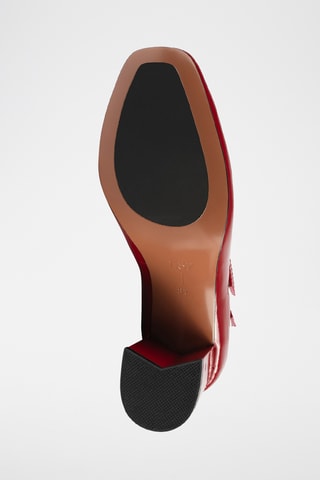 Lakleren Mary Janes met Hak Feeltw - Rood