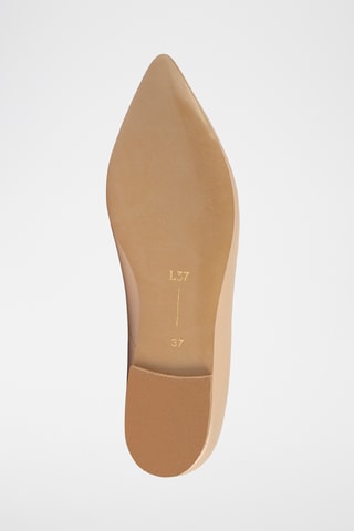 Leren Ballerina's Slomo - Beige