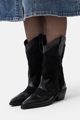 Leren Laarzen Sfos2 - Zwart