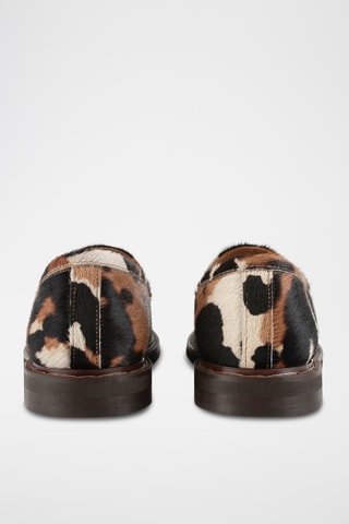 Mocassins em couro Purc - Castanho